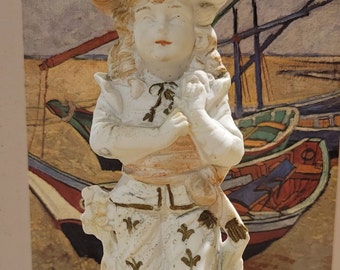Carl Schneider Grafenthal Bisque Porcelain  Victorian Era Boy No. 8097. Made in Germany in the Late 1800's.