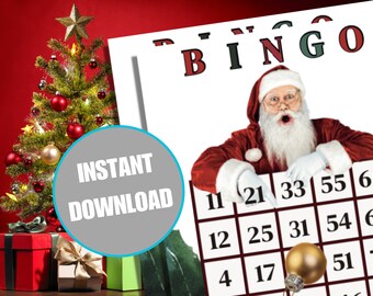 Christmas Themed Bingo (60 piece set)---INSTANT DOWNLOAD