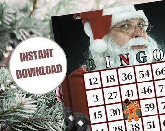 Christmas Themed Bingo (60 piece set)---INSTANT DOWNLOAD