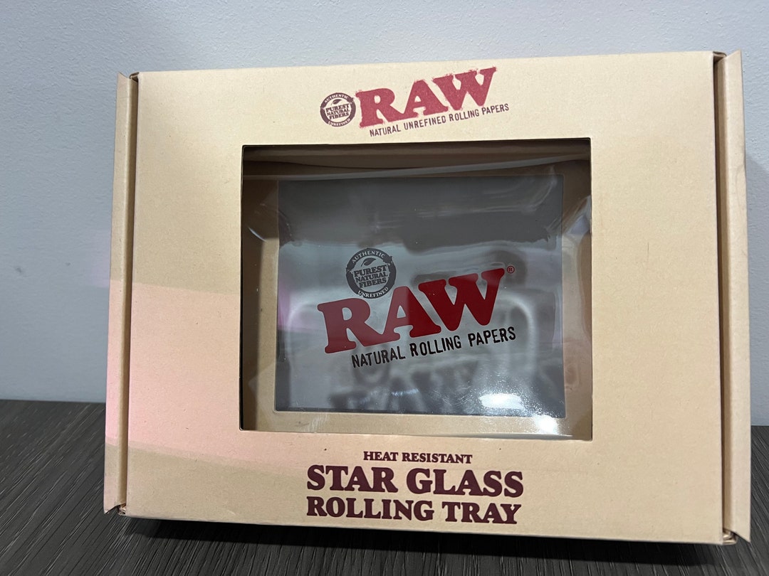 RAW Glass Rolling Tray Limited Edition Smooth Double Thick Etsy