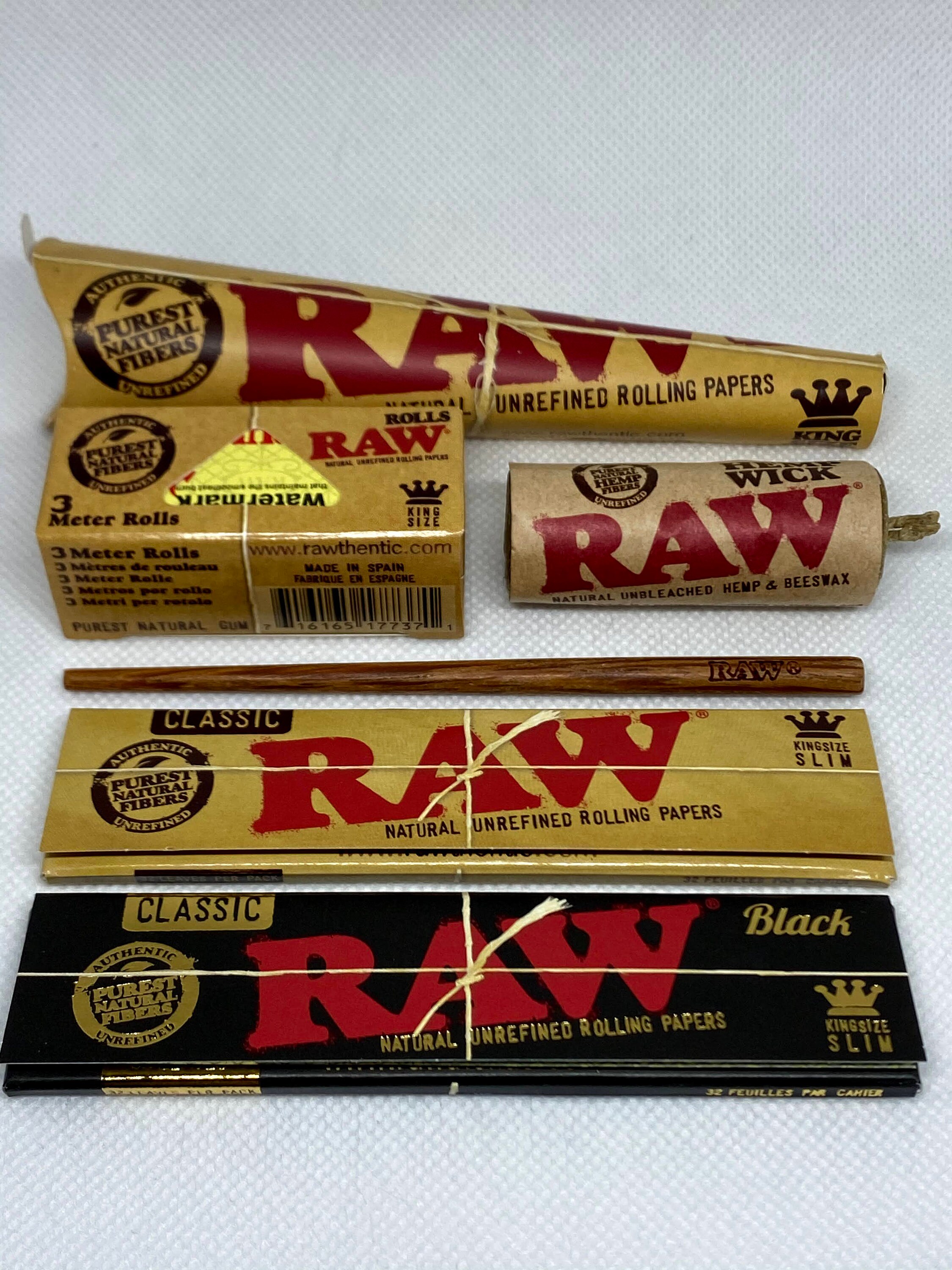 Raw Classic Rolling Paper Bundle Gift Set King Size Slim Etsy