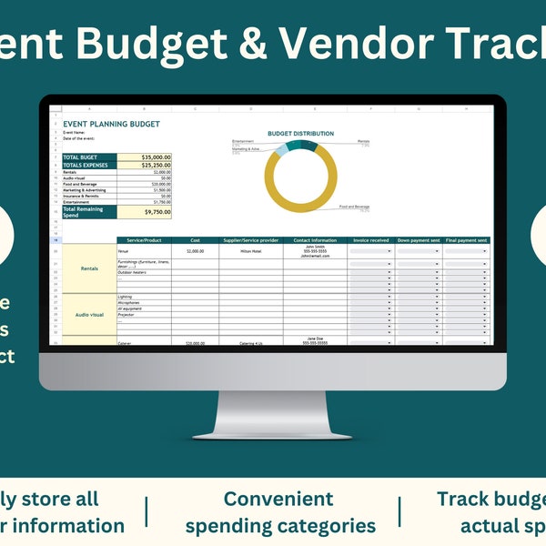 Event Budget & Vendor Tracker