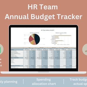 HR Team Annual Budget Spreadsheet