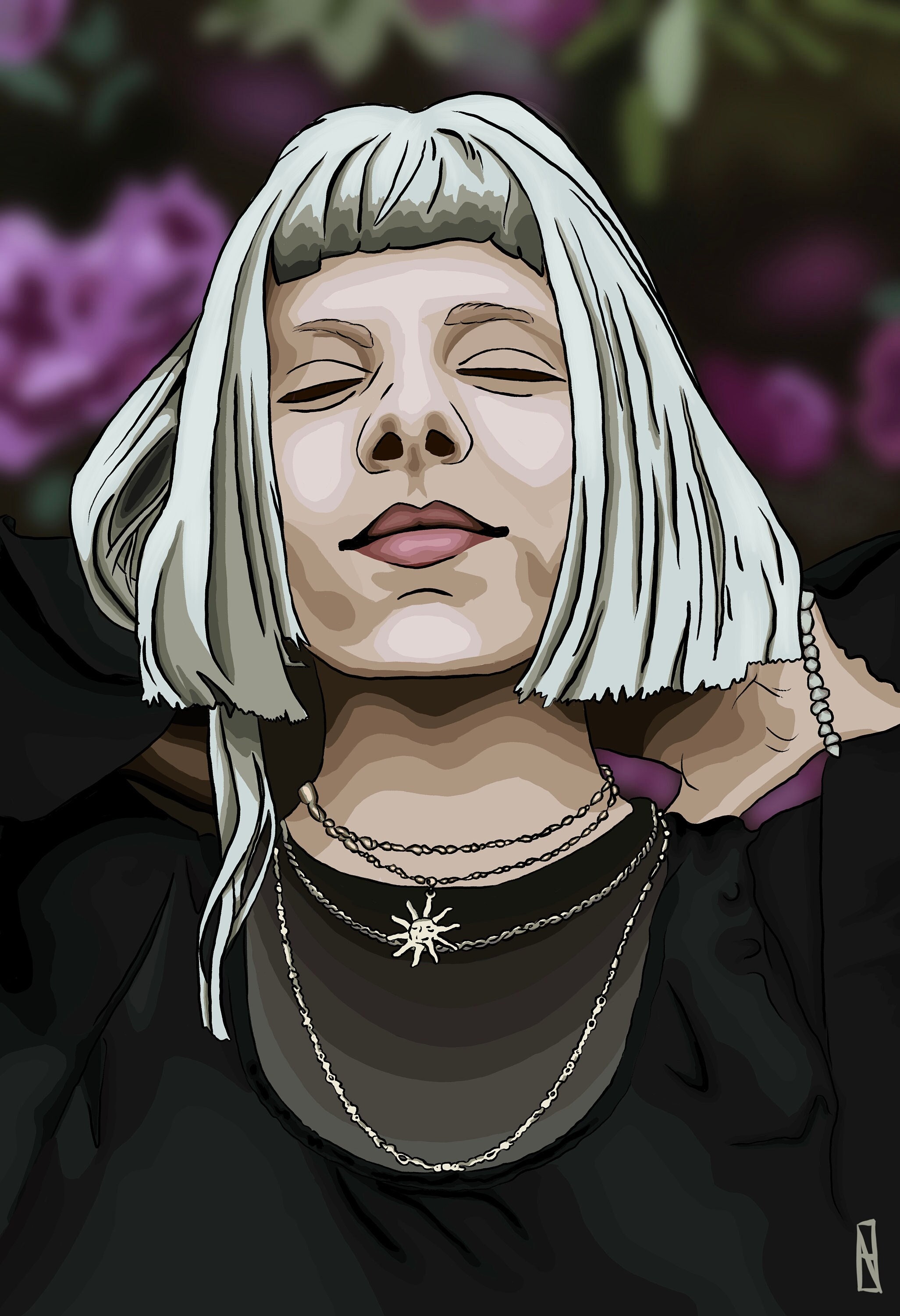 Aurora Aksnes Digital Art Print File Etsy