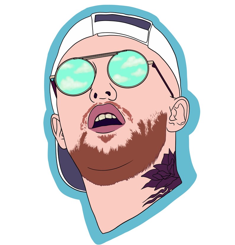 Mac Pack Stickers, Mac Miller Stickers 6 Pack Etsy