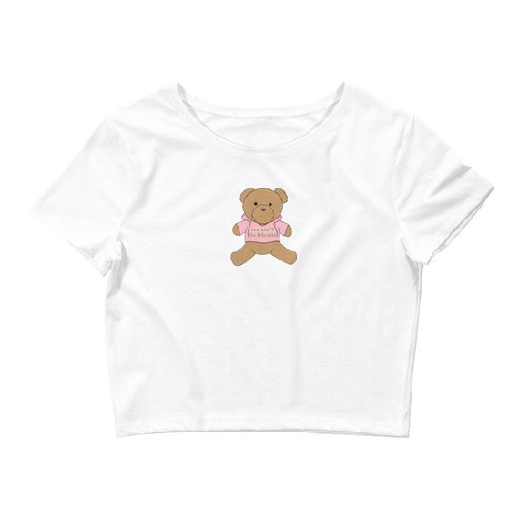 We Can't Be Friends Teddy Bear Baby Tee | Eternal Sunshine Crop