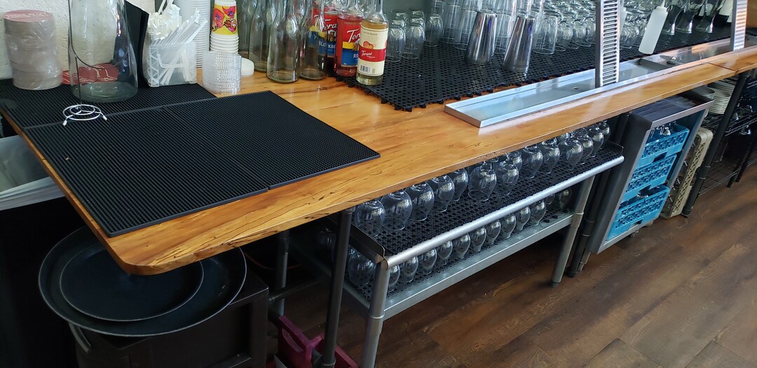 Sycamore Bar Back Red Oak Tap Box Black Iron Pipe Taps and - Etsy