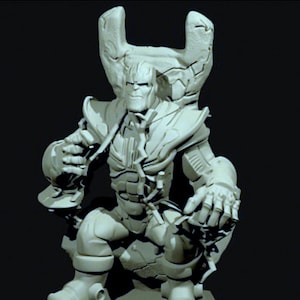 thanos figure miniature gift- 3d model stl file for 3d printer...ready for print
