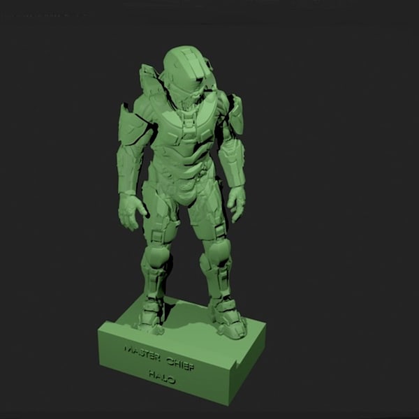 HALO MASTER CHIEF miniature figure gift stl file high quality