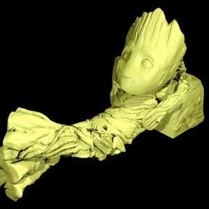 young groot from guardians of the galaxy HQ 3d stl file