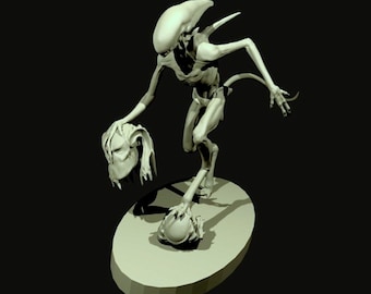 alien vs predator gift miniature figure - 3d model hq stl file ready for print