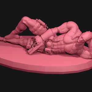 デッドプール 3D ミニチュア プリント モデル HQ stl ファイルのダウンロード