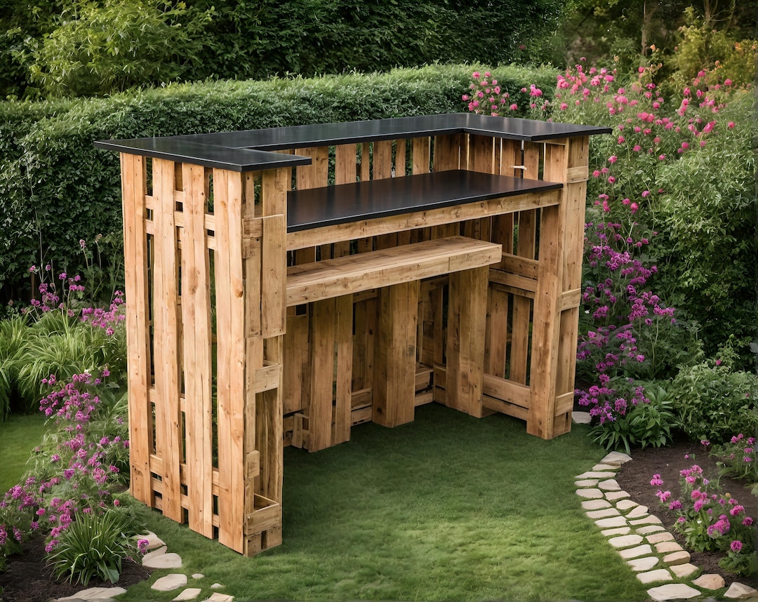 Bar Sgabelli Fatti Con Pallet Riciclo Creativo Mobili Da Giardino