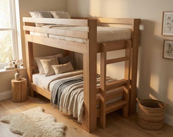 Hochbett-Pläne in Twin-Size Größe, DIY Bettrahmen Bauplan