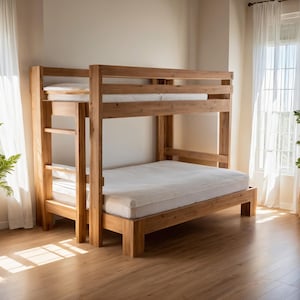 Twin Over Full Size Bunk Bed | DIY Woodworking Plan