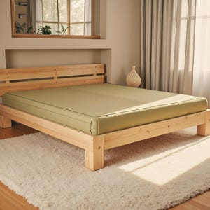 DIY Double Size Bed Frame Plans (200x140mm) – PDF Woodworking Blueprints for Modern Wooden Bed