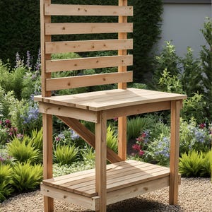Garden Potting Bench PDF Plans | DIY Garden Workspace Design
