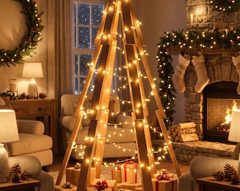 "Weihnachtsbaum-Pläne aus Holz - 90 Inch (7.5 ft) hoch - PDF Download."