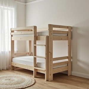 Bunk Bed Twin XL Frame Plans 38&quot;x80&quot; | DIY Woodworking Project