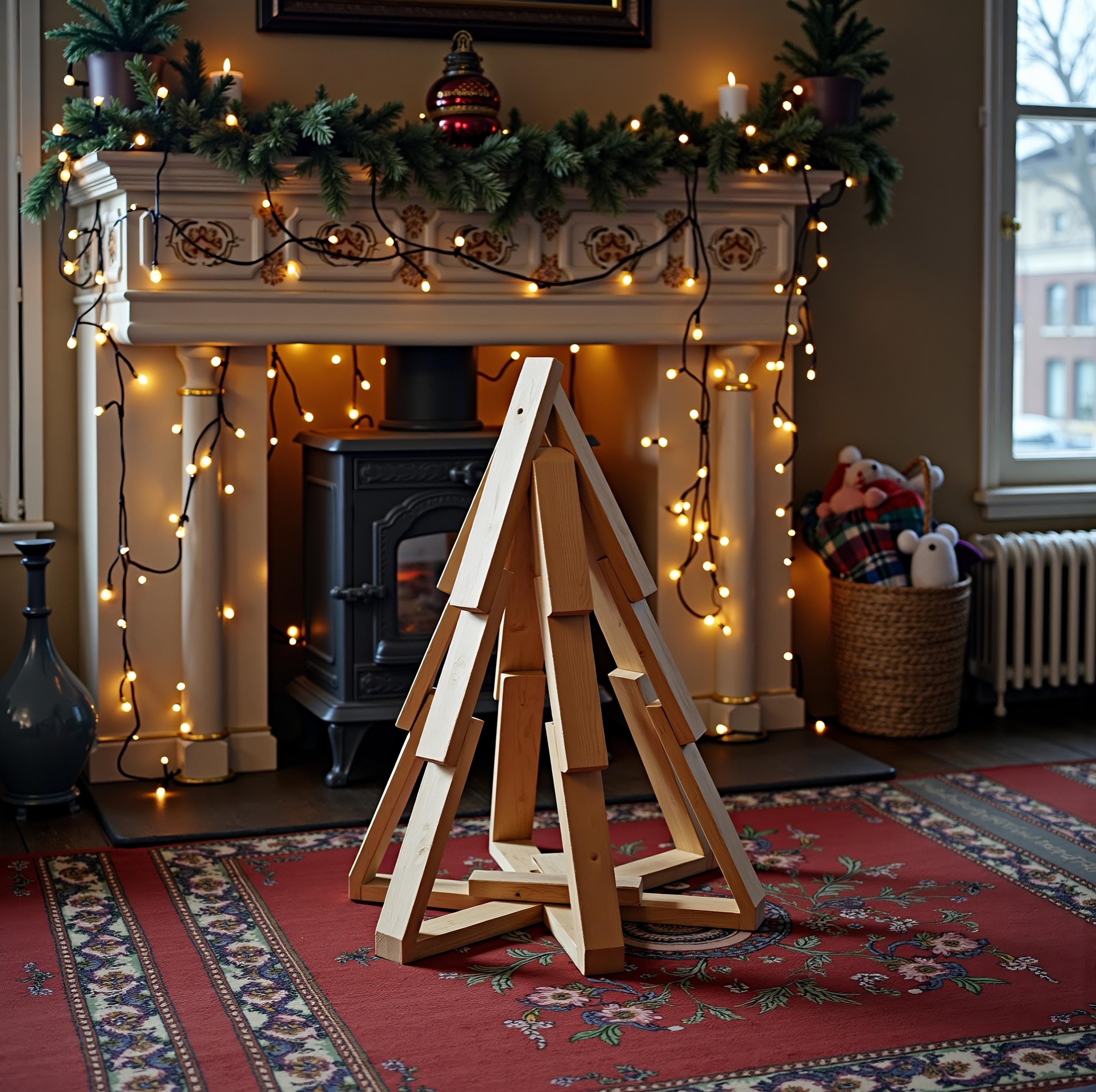 木製クリスマスツリーの設計図 – 高さ38インチ（97 cm） – PDF