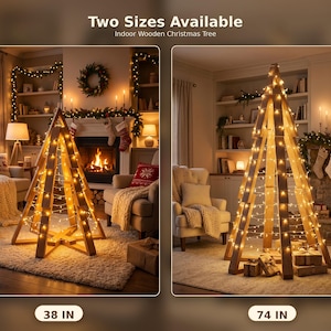 Plans d'arbre de Noël en bois | 2 tailles : 74 po et 38,25 po. | Téléchargement numérique PDF