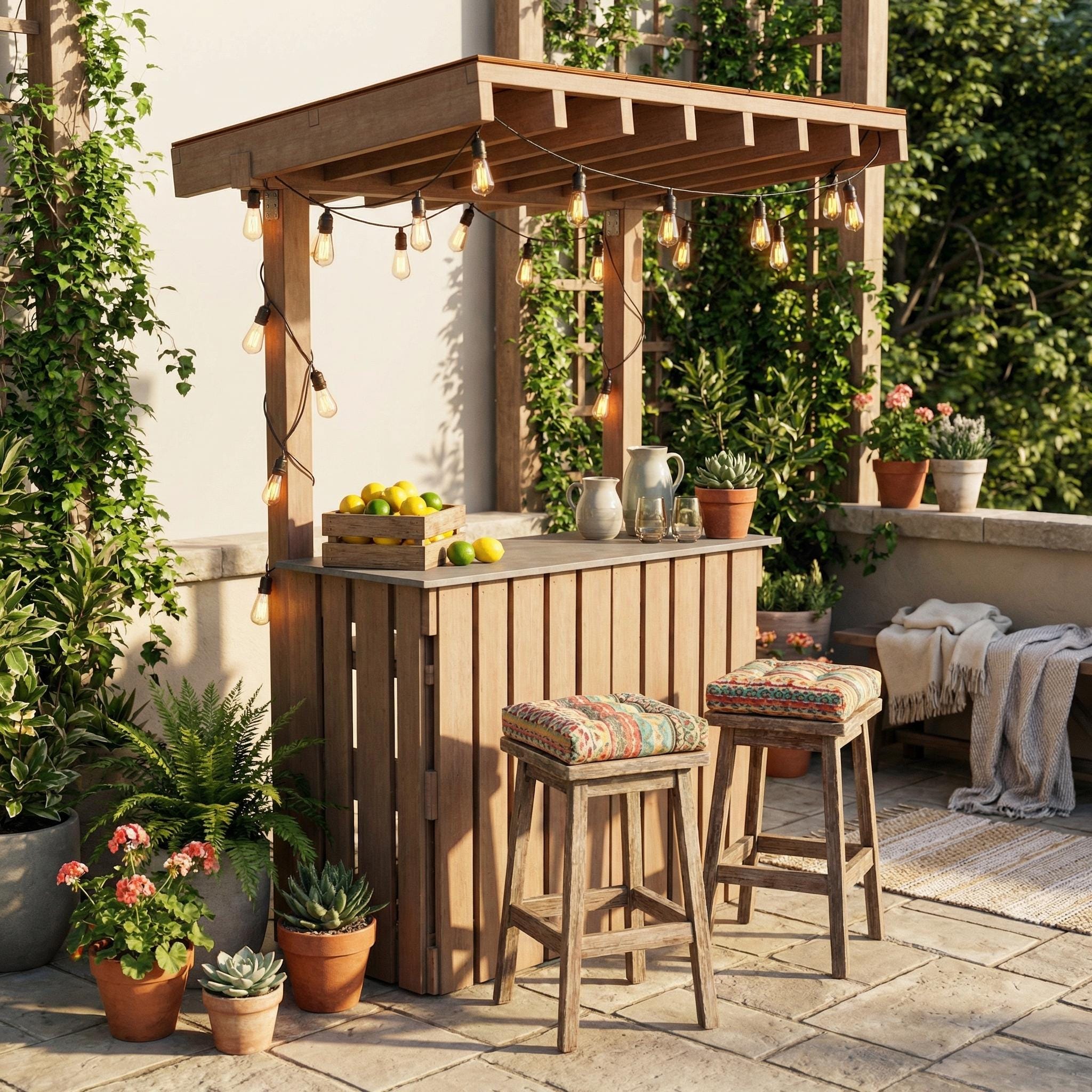 Outdoor Bar Plans PDF, Rustic Wood, Easy DIY Design - Etsy