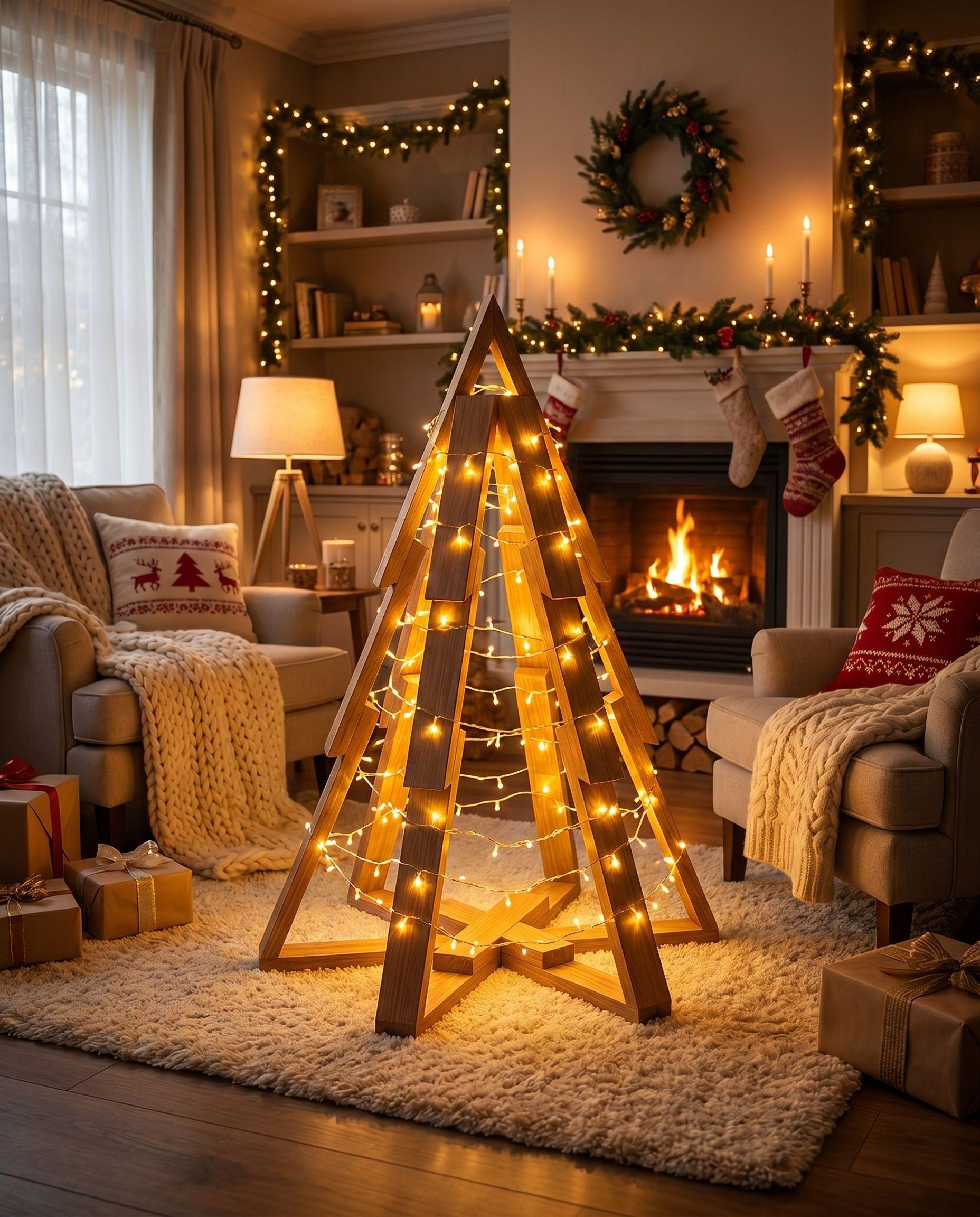 木製クリスマスツリーの設計図 – 高さ97cm（38インチ） – PDF