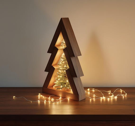 木製クリスマスツリーの設計図 – 高さ26インチ（62 cm） – PDF