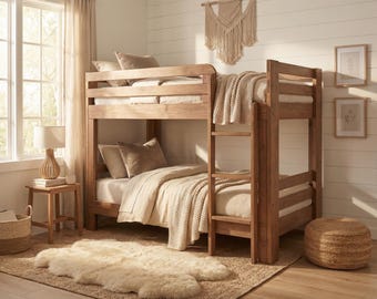 Bunk bed plans twin XL frame, printable woodworking guide