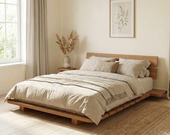 Queen Size Bed Frame Plans: Modern Wood Design | PDF plans