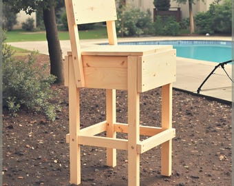 Patio Furniture Diy Wooden Garden Stool DIY Bar Stool DIY Projects