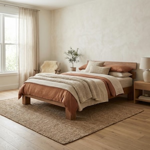 Volledige grootte bedframe: 54 x 75 inch | DIY-houtbewerkingsproject