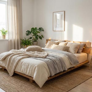 May include: A white ceramic mug with a black handle and the text "But First, Coffee" in a bold, black font. The mug is set against a blurred background, suggesting a cozy setting. The mug appears to be approximately 4 inches tall.