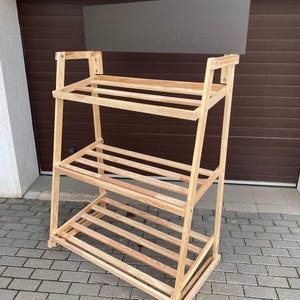 Étagère en bois, téléchargement du plan PDF, plan du luminaire