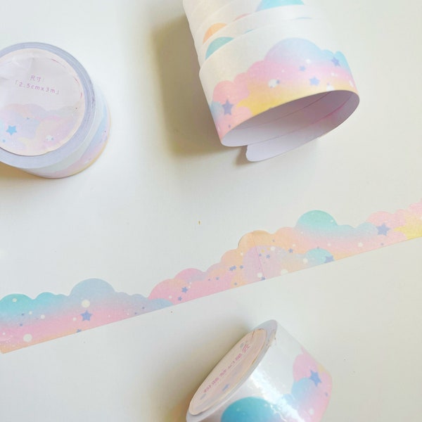 Cotton Candy Sunrise Cloud Washi Tape