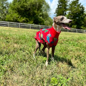 Italian Greyhound Sleeveless Style Handmade Cotton Pajamas/starry night pattern