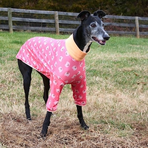 2-sleeved Style Handmade Stretchy Greyhound Pajamas/Teddy Bear Pattern