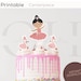 Printable Ballerina Cupcake Topper Birthday Cake Topper Girls - Etsy