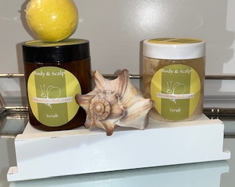 Unisex Körper und Kopfhaut Zuckerpeeling 210 g