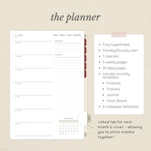 December 2025 Digital Planner for Goodnotes: Hyperlinked, Christmas Themed Stickers Included (PDF & PNG Download) image 3