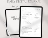 Minimal Digital Journal, iPad Journal, Self Care Journal, Daily Reflection, Mental Health Anxiety Stress Journal, Gratitude Journal