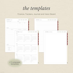 December 2025 Digital Planner for Goodnotes: Hyperlinked, Christmas Themed Stickers Included (PDF & PNG Download) image 5