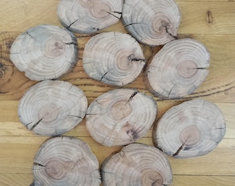 Dekorative Laubholz Scheiben