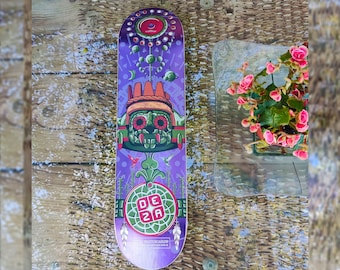 Skateboard Wall Decor, Skate Deck Wall Art, Colorful Art, Room Wall Art, Wall Decor Gifts for Home Decor, Skate Home, Purple