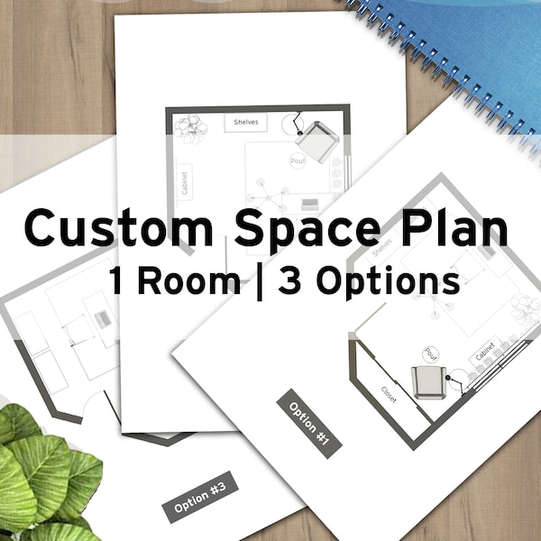 Custom Room Layout Options Interior Design E-Design Virtual Interior Design Floor Plan Space Plan