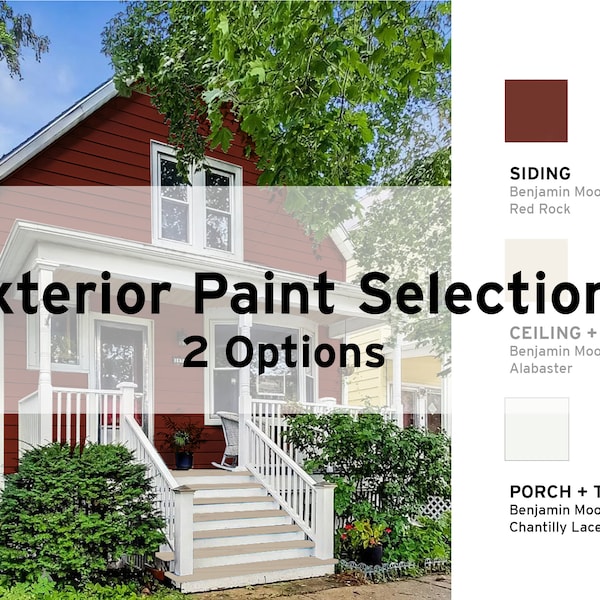 Exterior Paint Color Consultation, Exterior Color Palette, Home Exterior 2 Color Options