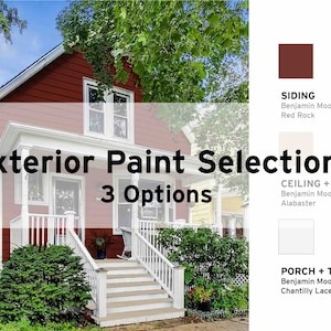 Exterior Paint Color Consultation, Exterior Color Palette, Home Exterior 3 Color Options