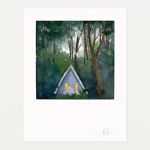 Sheri's Place, Watercolor Art Print by Elizabeth Manning, 8.5x11in image 1