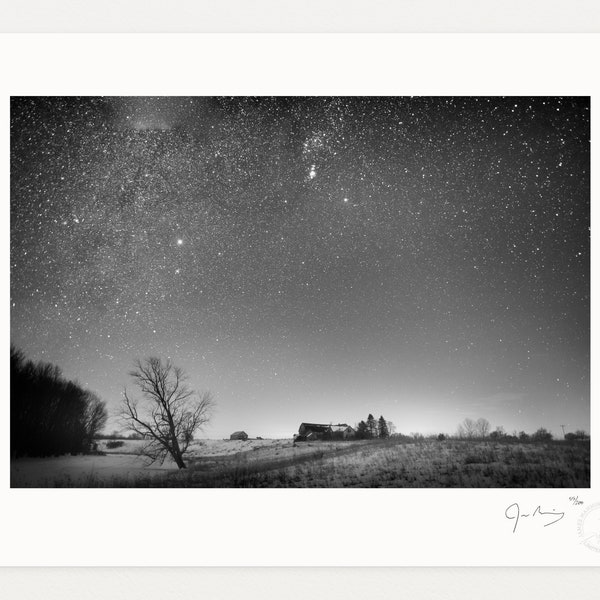 A Farmer's Hope, Black and White Photography Print by James Manning, Limited Edition, 11x14, 17x22in