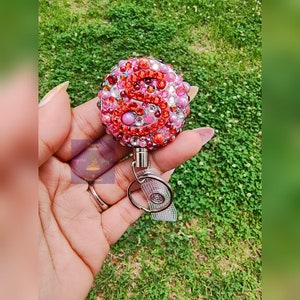 Custom Initial Bling Badge Reel